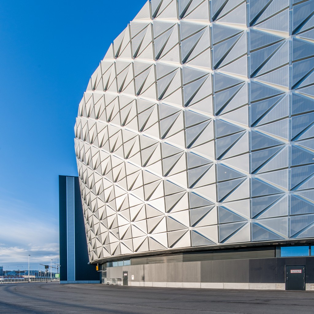 Friends Arena exterior detail